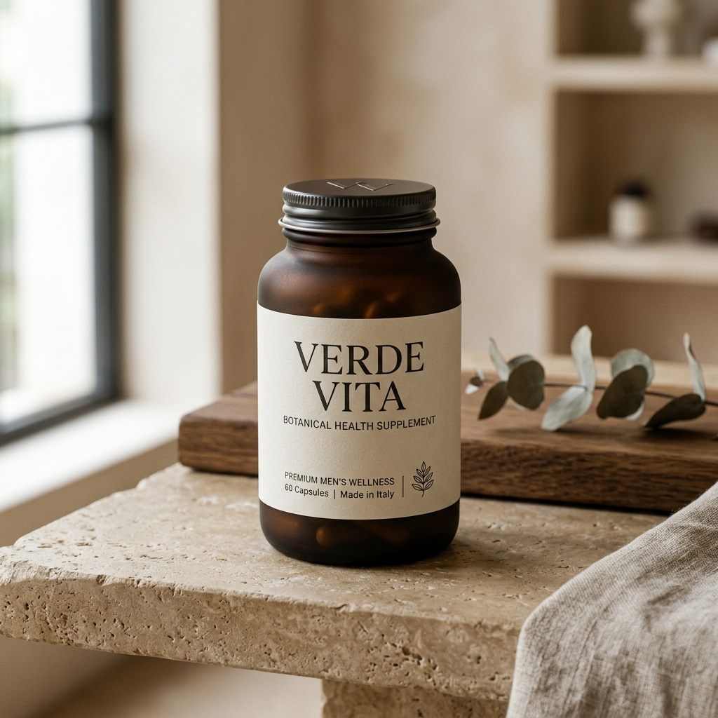 Flacone Verde Vita Botanical Health Supplement per la vitalità maschile